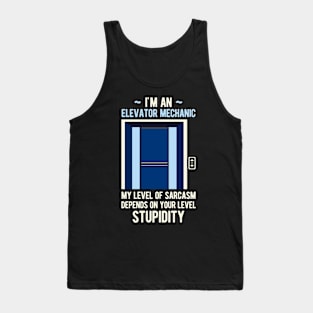 Funny Elevator Tank Top